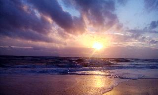 Crashing Ocean Sunset