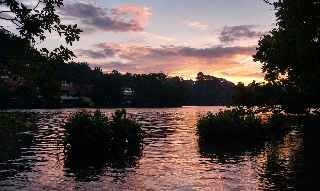 Tropical Lake Sunset